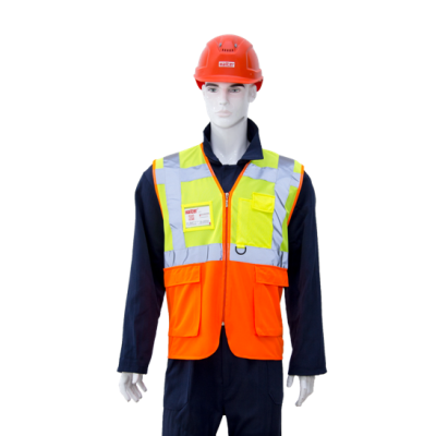 Yellow-Orange Safety Jacket EN 20471